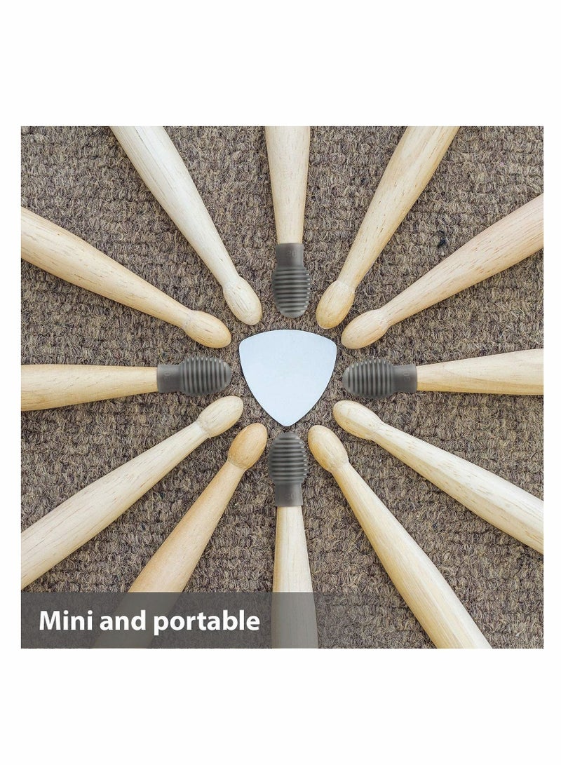 Y&D 4 Pieces Drum Mute Drumstick Silent Tip, Dampener Silicone Practice Tips Percussion Accessory, Replacement - Image 4