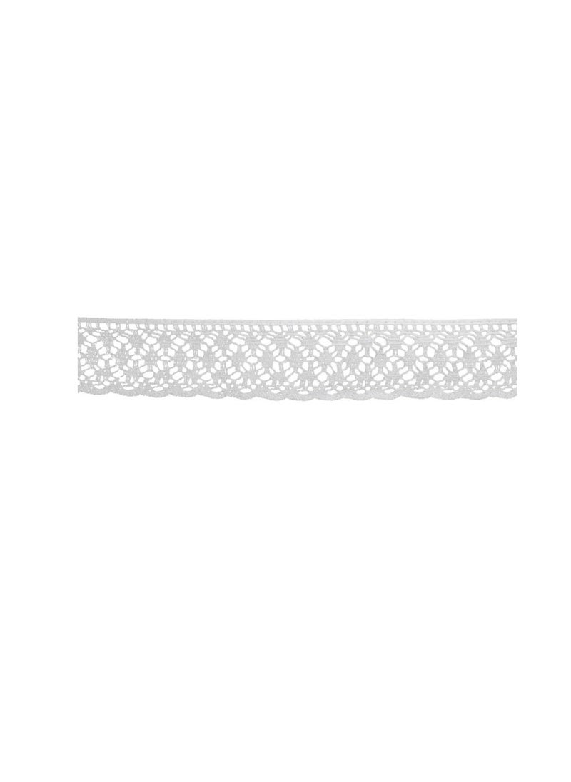 ANTIQUE Antique Cotton Cluny Lace Trim 1-3/4in White  - Image 1