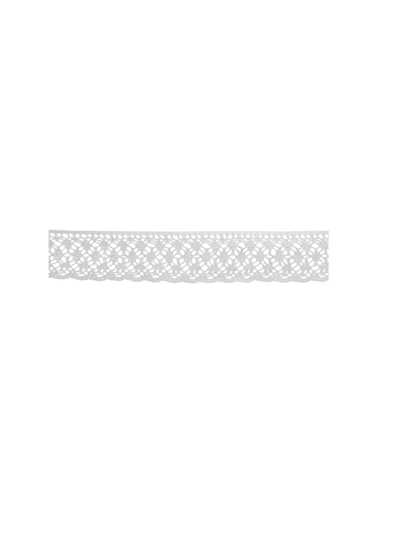 ANTIQUE Antique Cotton Cluny Lace Trim 1-3/4in White  - Image 2