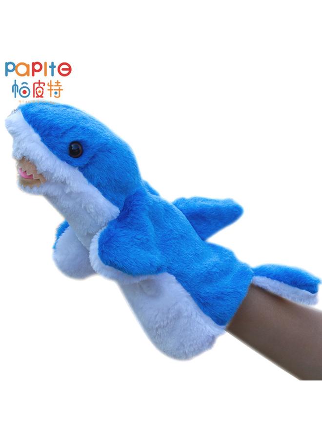 الأزرق جي دبليو دمى القطيفة الفورية حيوانات بحرية 28 سم دمى القرش - Image 1