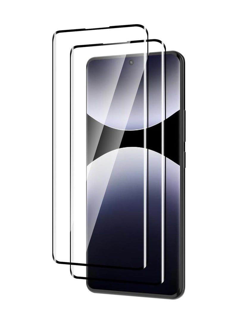 2Pack Xiaomi Redmi Note 14 Pro+ Screen Protector Tempered Glass Full Adhesive Full Coverage Bubble-Free Anti Scratch HD Clear High Responsive for Redmi Note 14 Pro Plus 5G - Image 1