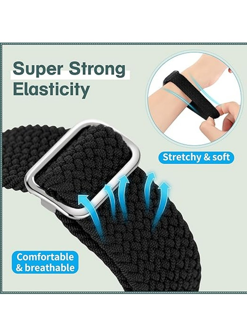 بولوز نايلون سوار استبدال حزام الساعة لسلسلة iWatch 10/11 46 مم,متوافق مع iWatch Band 49mm 45mm 44mm 42mm,حزام استبدال الرياضة لسلسلة iWatch 9 8 7 6 5 4 فوق 2 فوق 3 فوق SE 2 SE 3 أسود وأزرق - Image 2