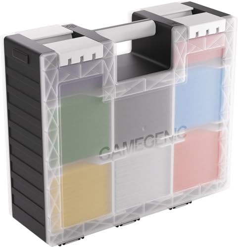 Gamegenic Game Castle AllinOne DoubleSided Storage Case for Cards and Gaming Accessories 19 Removable Trays in 5 Sizes Ideal for Cards Tokens Dice and Tools BlackWhiteClear Color Made by Gamegenic - Image 5