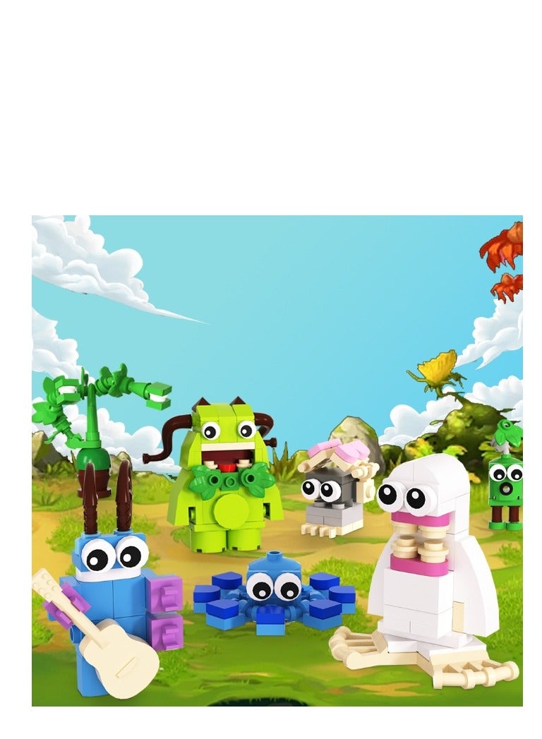 XiuWoo 185 pcs  My Singing Monsters Combination Educational Fun Collectible Action Figure Set Building Blocks Toy - Image 2