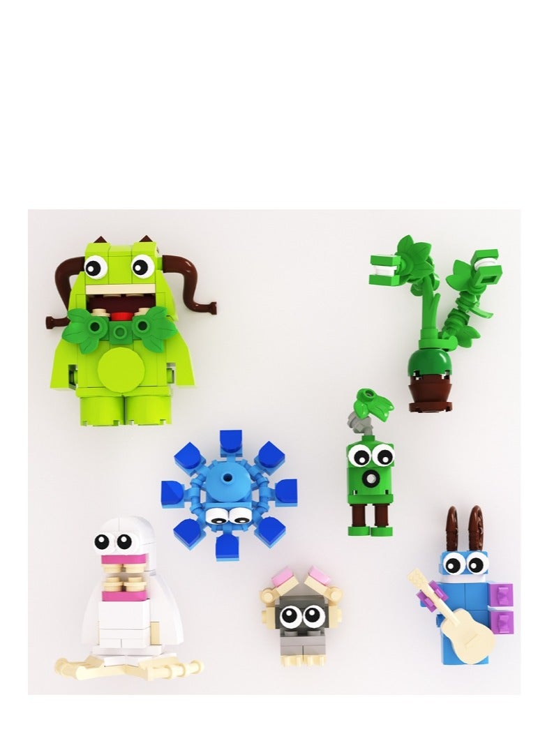 XiuWoo 185 pcs  My Singing Monsters Combination Educational Fun Collectible Action Figure Set Building Blocks Toy - Image 3