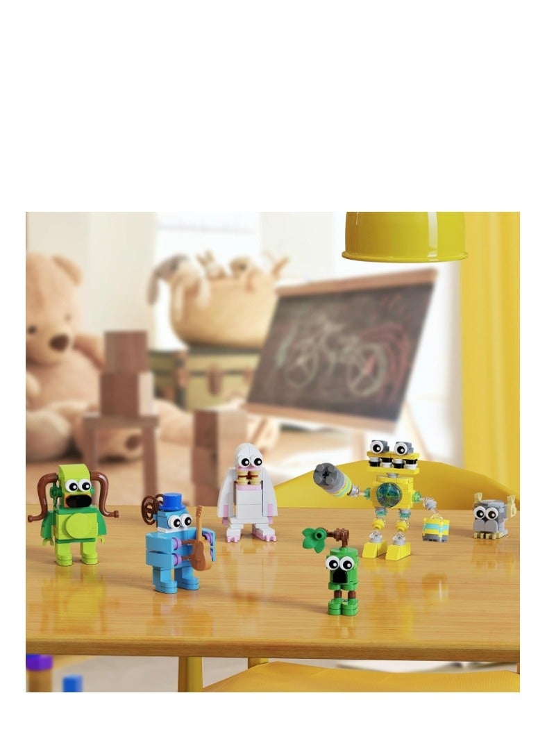XiuWoo 185 pcs  My Singing Monsters Combination Educational Fun Collectible Action Figure Set Building Blocks Toy - Image 4