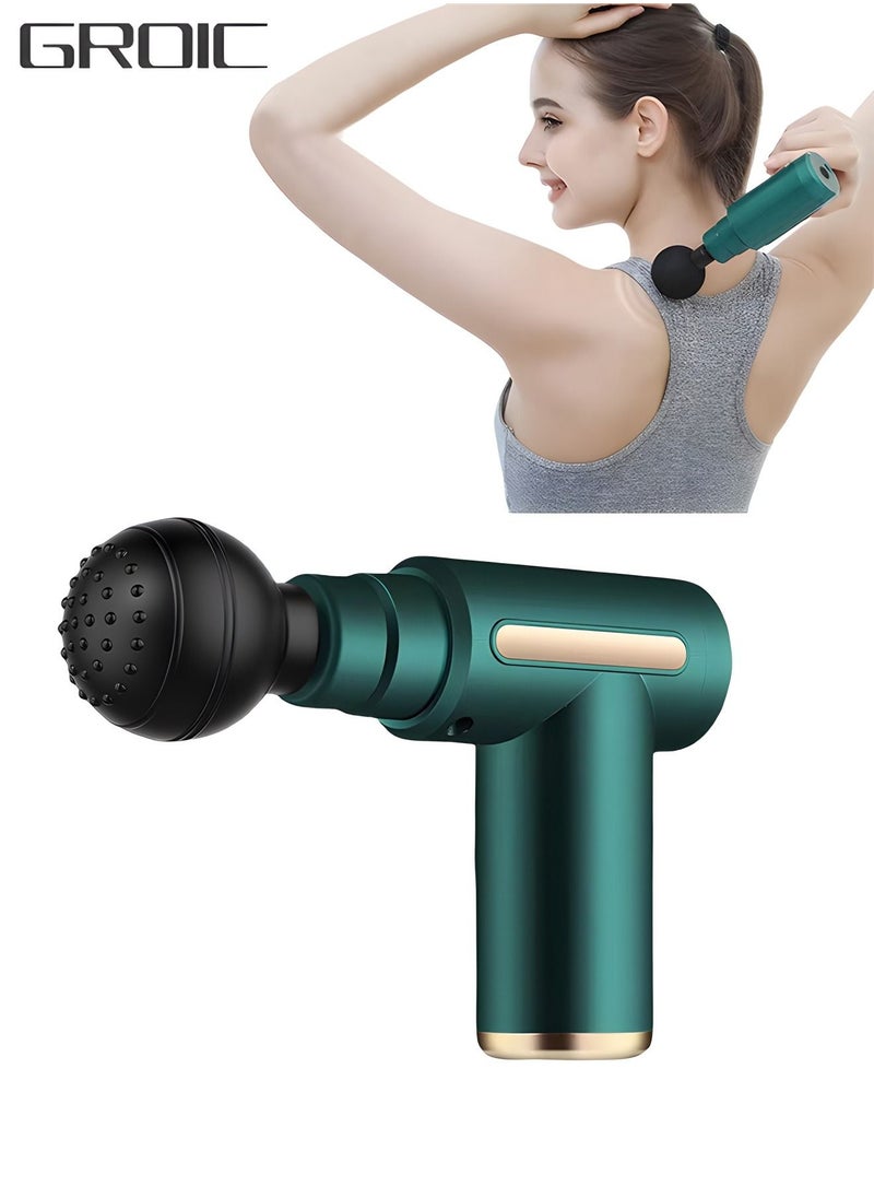 GROIC Mini Massage Gun Percussion Deep Tissues Muscle Massager with 6 Speeds Type-C Charging Ultra Quiet Portable Electric Handheld Body for Back Neck Pain Relief  - Image 1