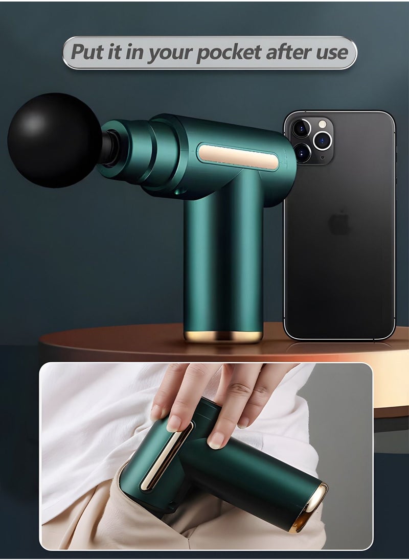 GROIC Mini Massage Gun Percussion Deep Tissues Muscle Massager with 6 Speeds Type-C Charging Ultra Quiet Portable Electric Handheld Body for Back Neck Pain Relief  - Image 3