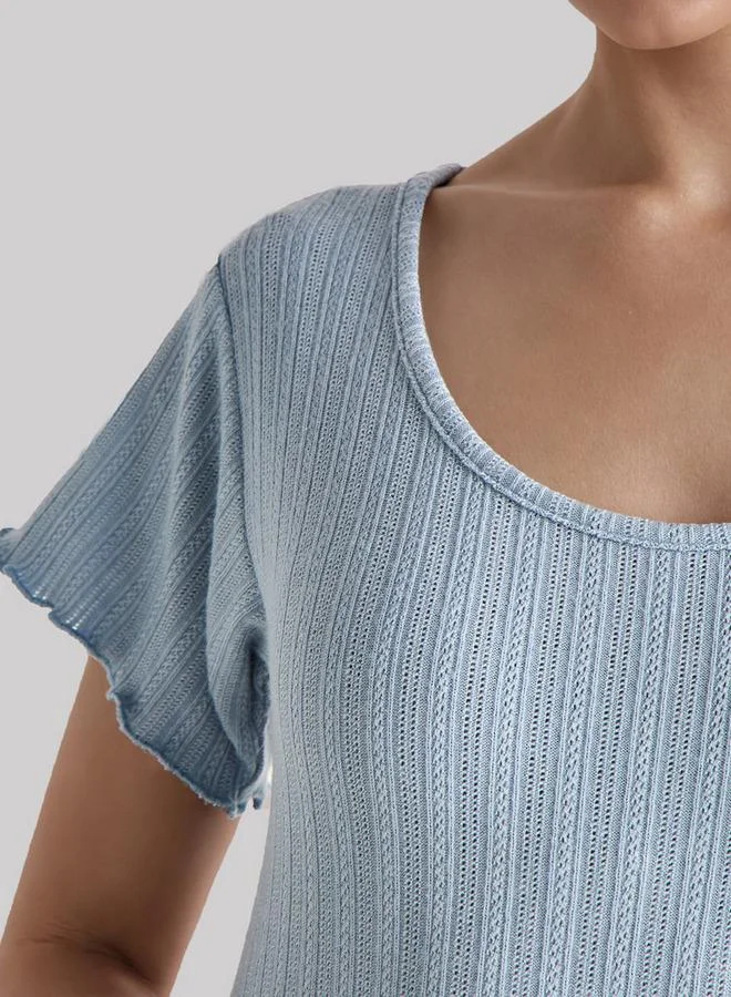 Splash FAV  Nighty Long with Scoop Neck for Women | Best Price UAE