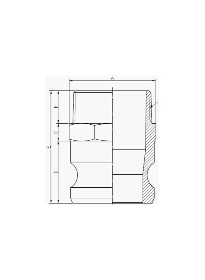 Generic - Brass Camlock Coupling Part A NPT (4'') - Image 1