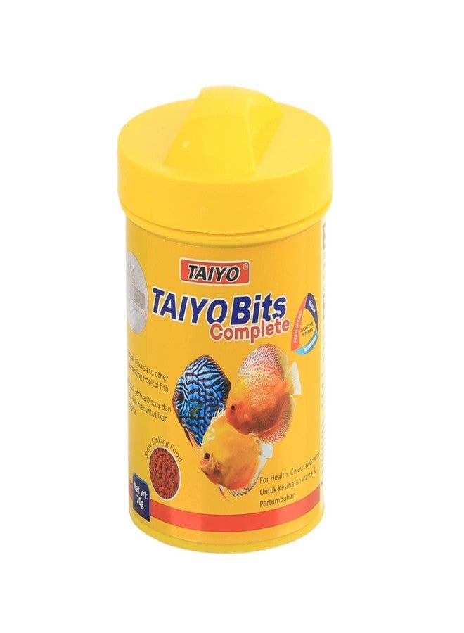 TAIYO Bits Complete Aquarium Fish Food for All Tropical Fishes | The Natural Color Enhancer | 70 g - Image 1