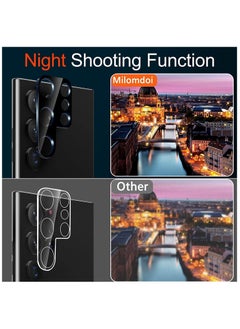 TLAXCA 5 in 1 for Samsung Galaxy S23 Ultra Case Clear [PC+TPU] 6.8 inch +2 Pack S23 Ultra Soft Screen Protector + 2 Pack Camera Lens Protector, Slim Thin Shockproof Phone Cover 6.8 Inch  - Image 4