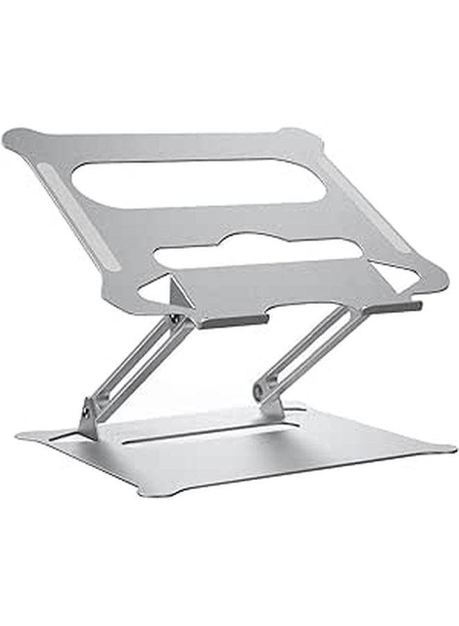 Adjustable Height Laptop Stand Aluminum Alloy Ergonomic Desk Holder Space Saver - Image 1
