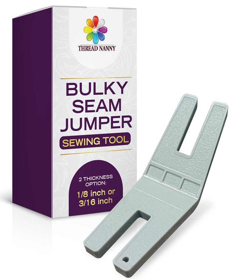 ThreadNanny Bulky Seam Jumper - Clearance Plate Hump Jumper Button Reed Presser Foot Sewing Tool Compatible with All Husqvarna Viking pfaff Brother Singer juki janome Sewing Machines - Image 1