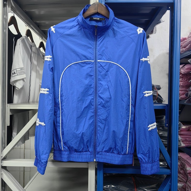 Trapstar Letter Embroidered Zipper Pants Windbreaker Suit Clothes For Men And Women - Image 4