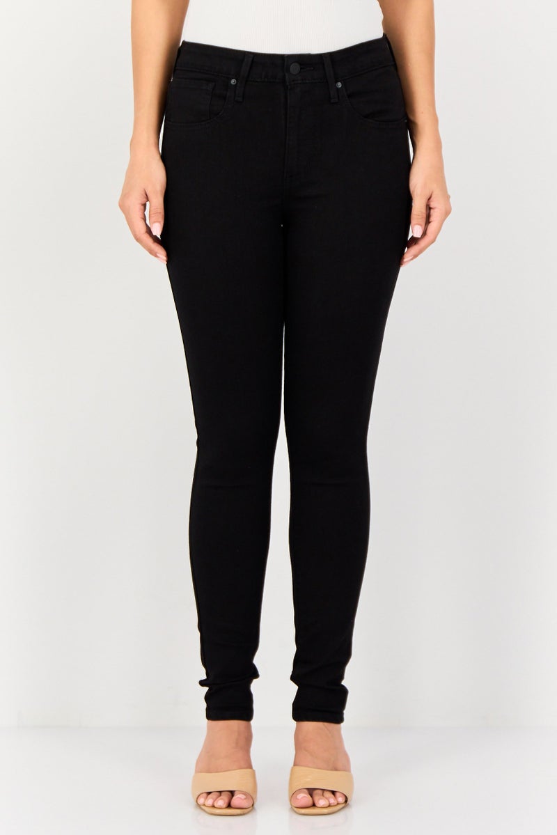 Levi's Women Regular Fit Solid Stretchable Denim, Black - Image 1