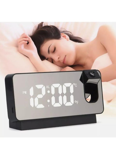 Alarm Clocks, LED Digital Projection Alarm Clock Table Electronic Alarm Clock with Projection Time Projector Bedroom Bedside Clock