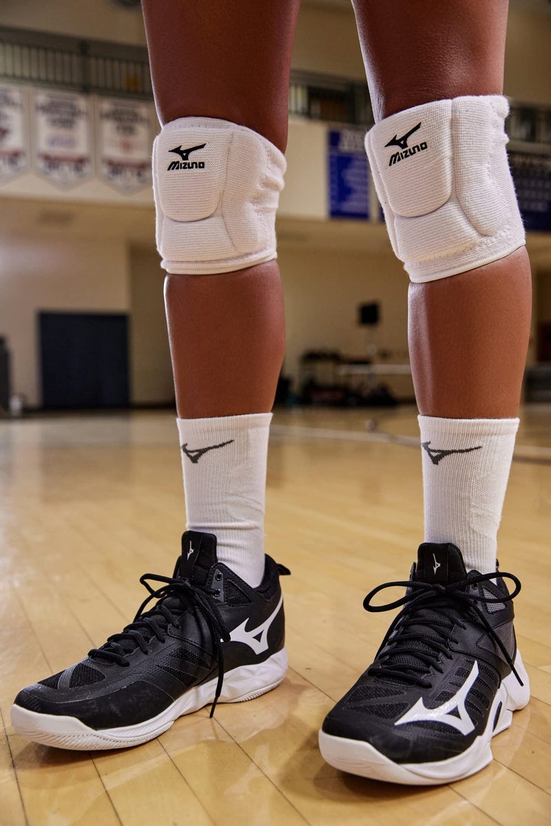 Mizuno LR6 Volleyball Kneepad, White, Small - Image 3