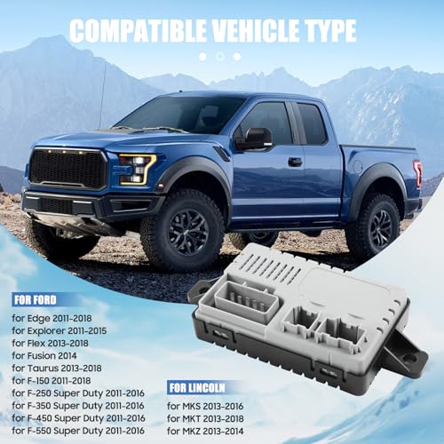 ZynoDrive Seat Heater Cool Control Module w/Pigtail Kit 601-704 fit for Ford F150 F250 F350 F450 F550 Super Duty Edge Explorer Flex Fusion 2011-2018, for Lincoln MKS MKT MKZ 2013-2018, Replace BU5Z14C724A - Image 2