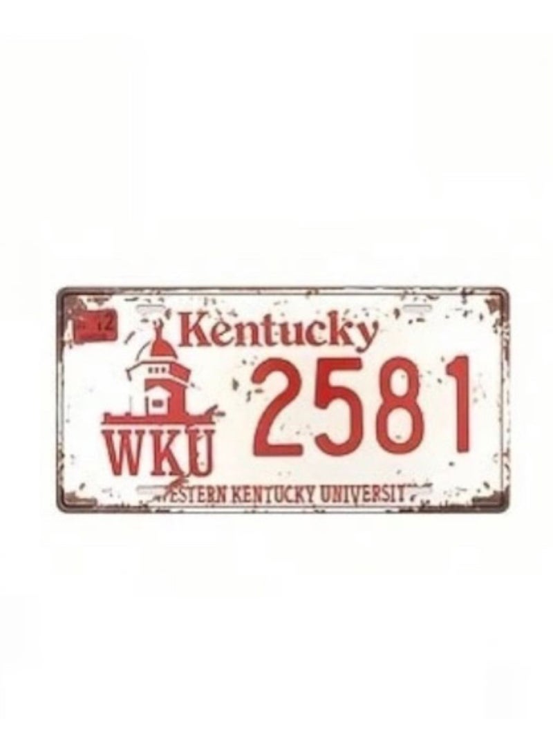 Generic Classic design car metal license plate for decoration  - Image 1
