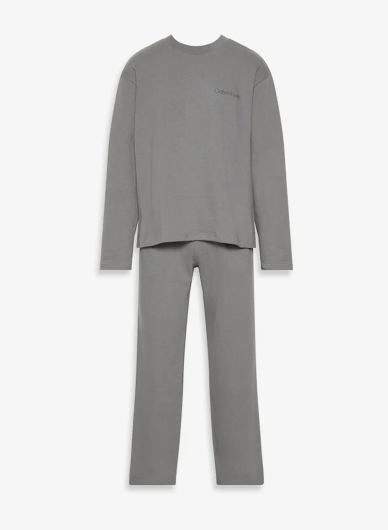 Calvin Klein  Long Sleeve Regular Fit T-Shirt & Pant Set for Men | Best Price UAE
