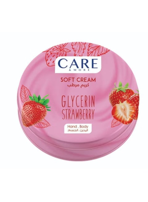 Soft Cream with Glycerin & Strawberry Scent – Deep Moisture & Smooth Texture – 75ml