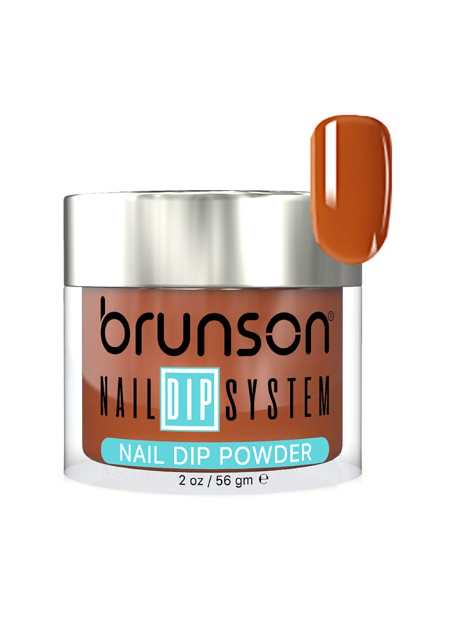 brunson Nail Dip Powder Dip And Buff System Color 56gm, French Nail Art Starter Manicure Salon DIY At Home Odor Free And Long Lasting No Needed Nail Lamp Curing BDK041
