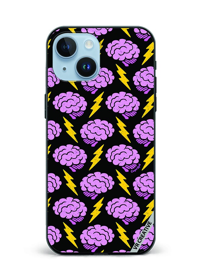 VR CREATIVE Protective Case Cover For Apple iPhone 15 Plus Thunder Design Multicolour - Image 1