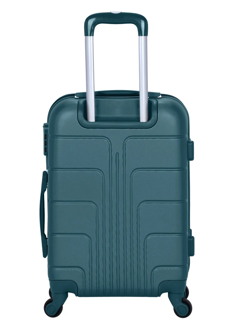 Senator  Hard Case Travel Bag Cabin Luggage Trolley ABS Lightweight Suitcase with 4 Spinner Wheels A1012 Dark Teal  | Best Price UAE