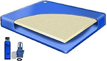 The Bettersleep Company Queen Size 60x84 Semi Waveless Waterbed Mattress w a 4oz Bottle of Premium Clear Bottle Conditioner  Fill Kit Adapters 