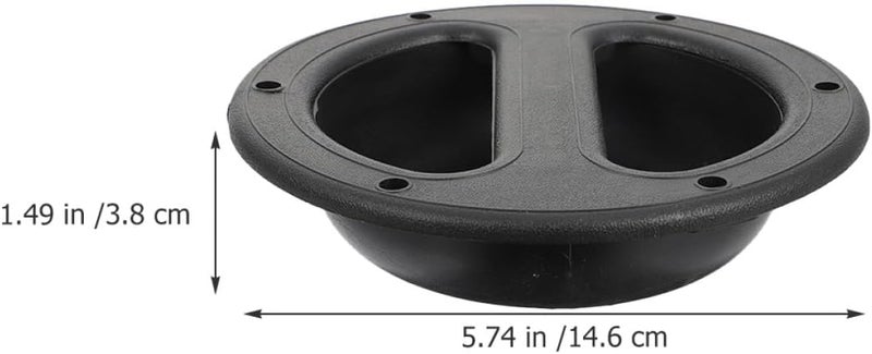 ARTIBETTER 8pcs Black Abs Speaker Handles Recessed Pulls Audio Loudspeaker Attachment Replacement Accessories for Portable Stage Speakers - Image 2