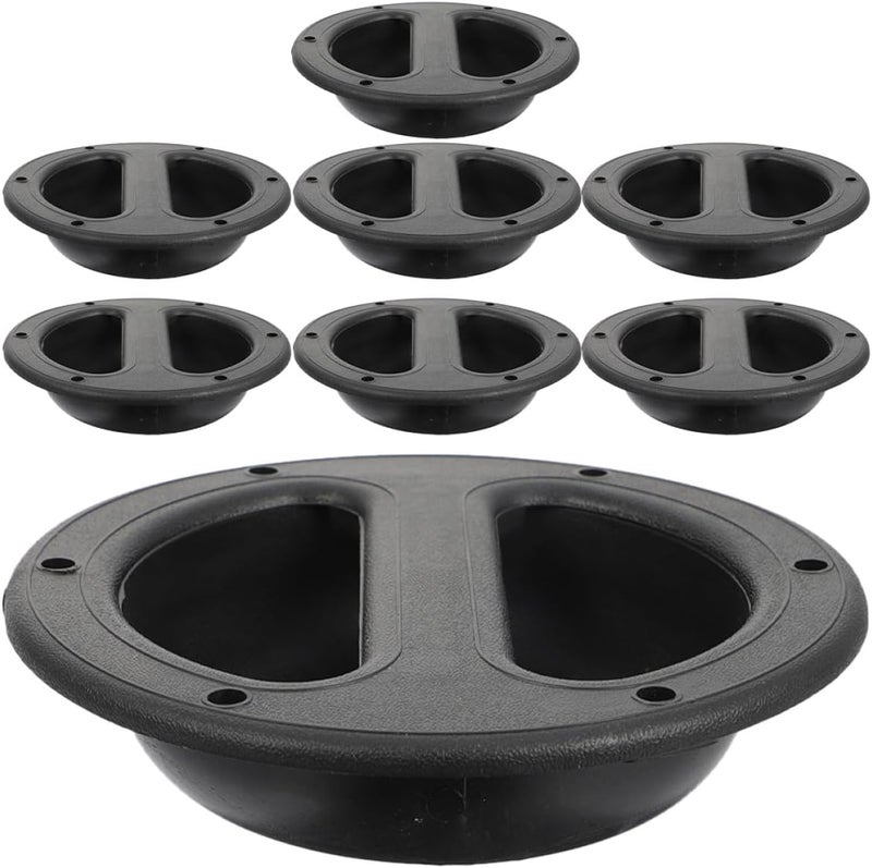 ARTIBETTER 8pcs Black Abs Speaker Handles Recessed Pulls Audio Loudspeaker Attachment Replacement Accessories for Portable Stage Speakers - Image 1