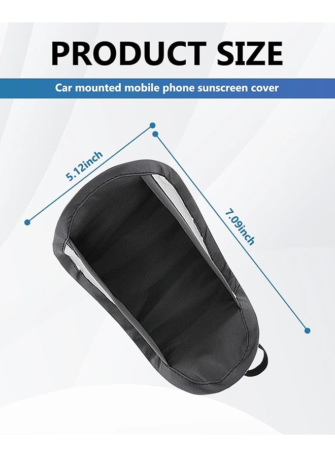 Car Smartphone Sunshade Smartphone Holder Sunshade Light Blocking Sunscreen Dramatically Reduces Reflection Improves Visibility Foldable Smartphone Sunshade Prevents Cell Phone Overheating - Image 2