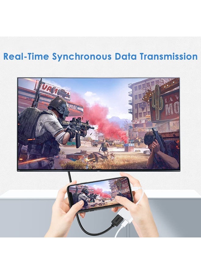 general MFi Certified Lightning Digital AV Adapter iPhone HDMI Adapter to TV HDMI Cable Connector 1080P Sync Screen to TV/HDTV/Monitor/Projector Compatible with iPhone iPad - Image 5