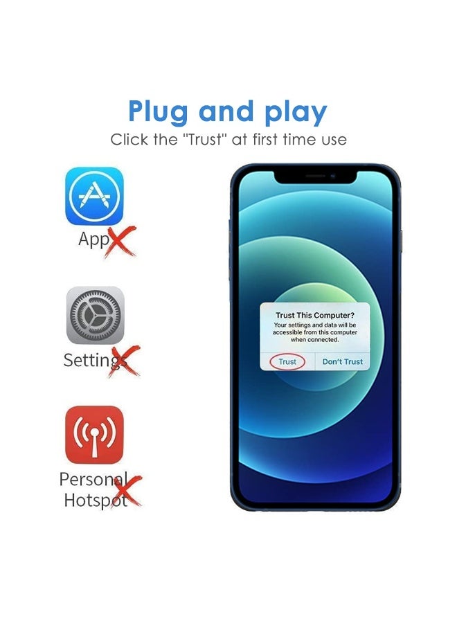 general MFi Certified Lightning Digital AV Adapter iPhone HDMI Adapter to TV HDMI Cable Connector 1080P Sync Screen to TV/HDTV/Monitor/Projector Compatible with iPhone iPad - Image 4