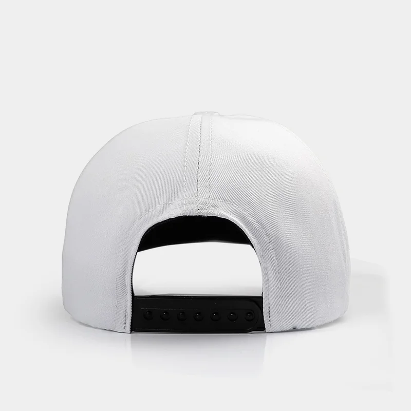 Black Börk V1 Baseball Cat - Unisex White Hat with 2 Code Logo