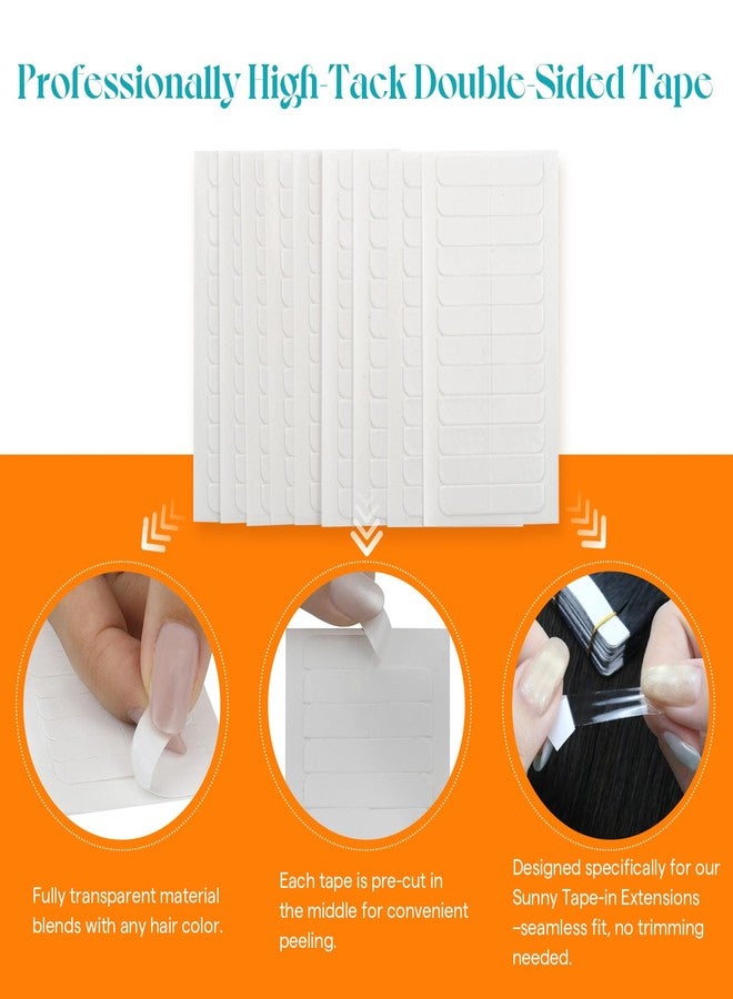 Ve Sunny Tape Double Sided Adhesive Replacement Tape ins, American White Tape for Hair Extensions Adhesive Tapes, Strong Tapes for Tape in Extensions Reusable, Total 48 Pieces, 4cm*0.8cm Per Piece - Image 3