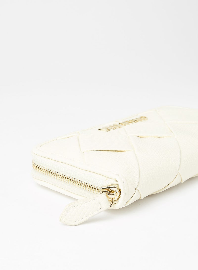 NIBEMINENT Prudence Zip-Around Wallet Ivory  - Image 3