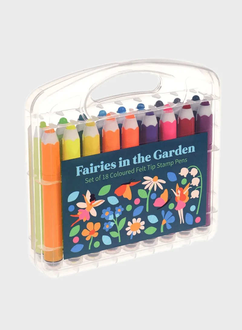Rex London Multicolor Stamp Pens Felt Tip Set