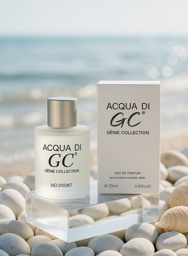 Genie Collection Aqua Di Code 0067 EDP | Long Lasting Men’s Perfume by Genie Collection | Aromatic, Woody & Fresh Scent 25ml  - Image 2