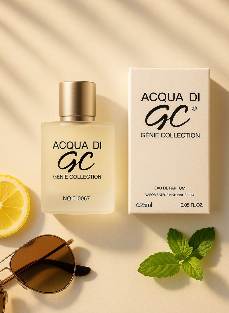 Genie Collection Aqua Di Code 0067 EDP | Long Lasting Men’s Perfume by Genie Collection | Aromatic, Woody & Fresh Scent 25ml  - Image 3