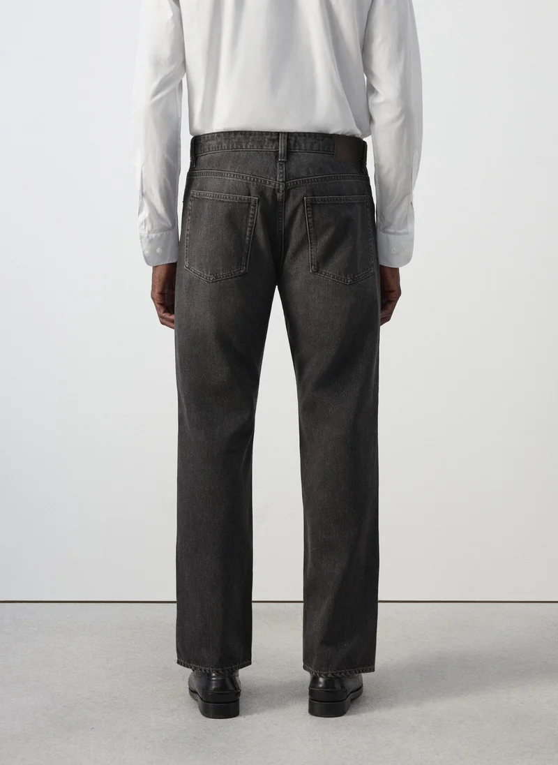 مانجو مان Moby Relaxed Fit Dark Wash Jeans