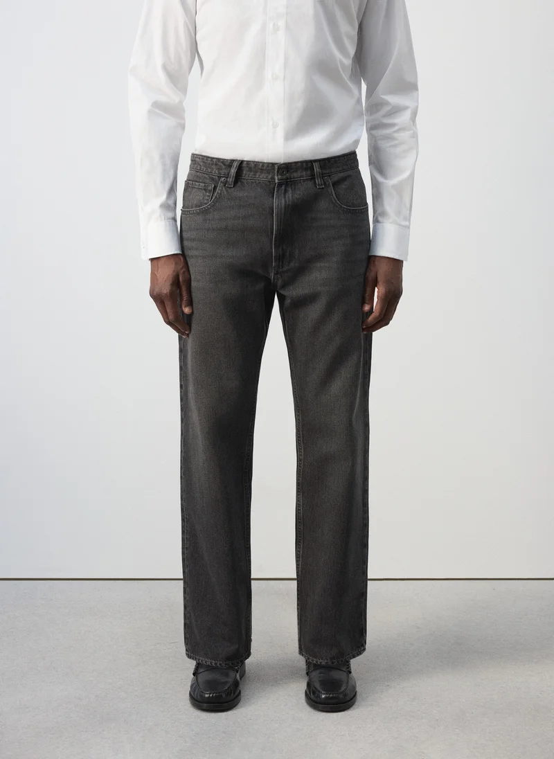 مانجو مان Moby Relaxed Fit Dark Wash Jeans
