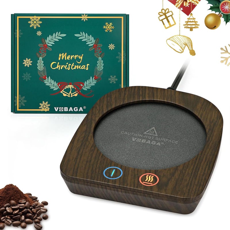 Vobaga Coffee Warmer & Mug Warmer for Home Office Home Desk Use, Electric Cup Warmer with 3 Temperature Settings for Tea, Milk, Cocoa with Auto Shut Off After 4 Hours, Coffee Gift - Image 1