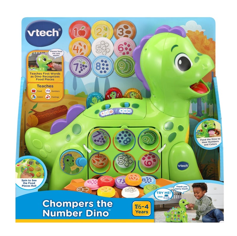 vtech مجموعة VTech Chompers الديناصور العددي مع صندوق أدوات الحفر والتعلم - Image 1