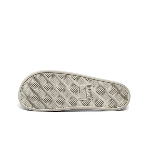 Reef Cushion Tradewind Mens Slides, Adjustable Straps, Ultra Soft Cushion Footbed, Arch Support, Stone/Olive, 11 - Image 3