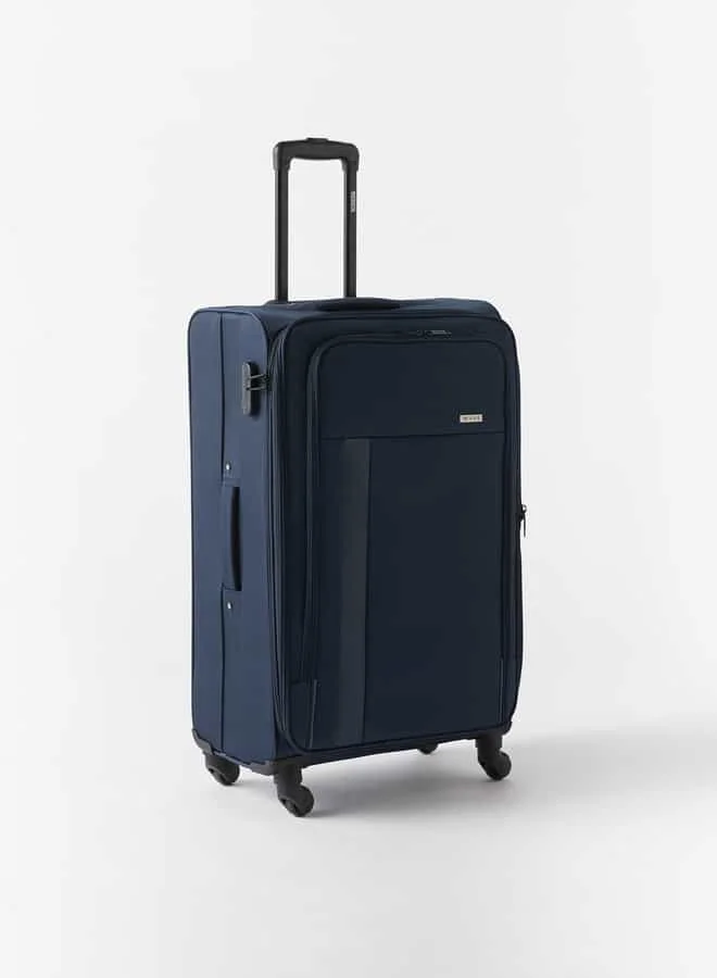 Wave Solid Softcase Luggage Trolley Bag with Retractable Handle - Set of 3