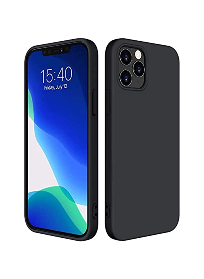 vesus iPhone 12 Mini / 12/12 Pro / 12 Pro Max Case Cover Black Slim Fit for Soft TPU Back Cover Flexible Silicone Cover Matte Black iPhone 12 / iPhone 12 Pro 6.1 inch