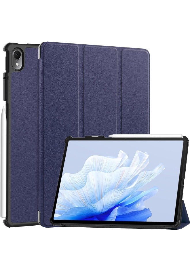 جراب واقٍ لهاتف Huawei Matepad Air 2023 مقاس 11.5 بوصة ، جراب كمبيوتر لوحي ذكي ثلاثي الطي ، جراب فوليو بحامل متعدد الزوايا مع غطاء صلب لهاتف HUAWEI Matepad Air 2023 ، أزرق - Image 1