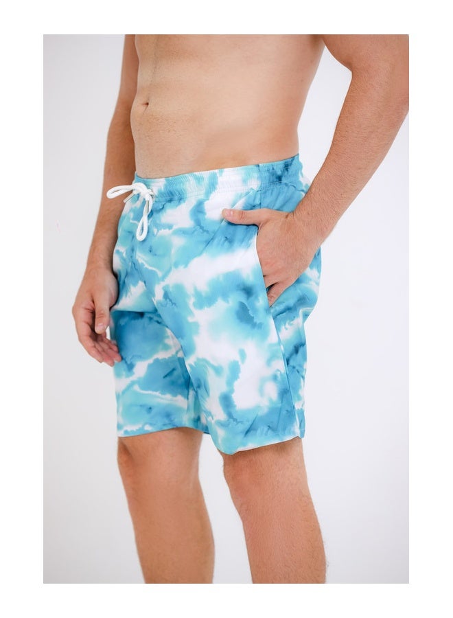 WHITE RABBIT Printed swim shorts with side pockets - Image 2